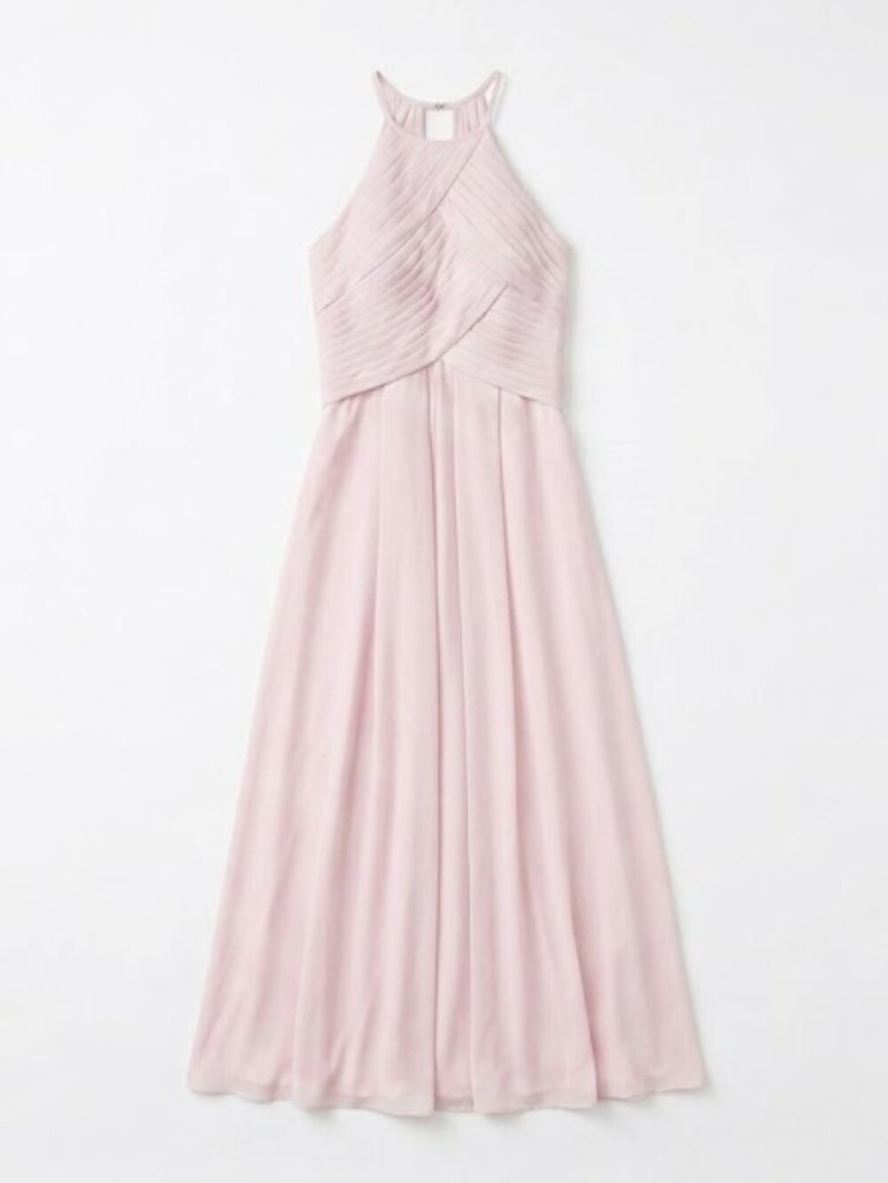 Light Pink Halter Floor Length Formal Dress